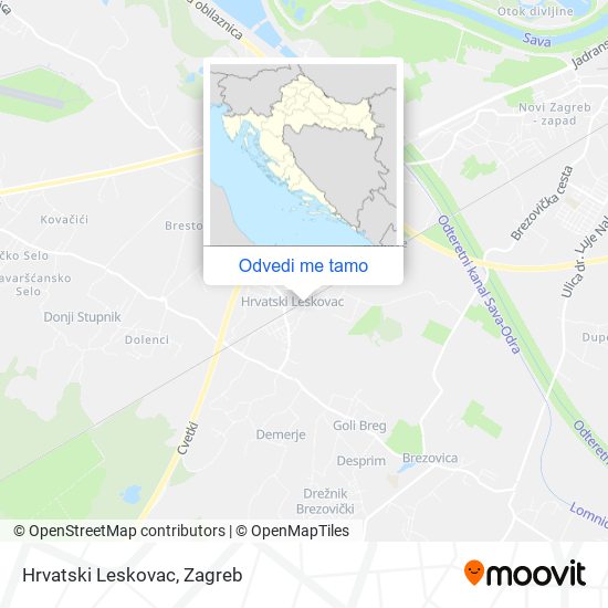 Karta Hrvatski Leskovac