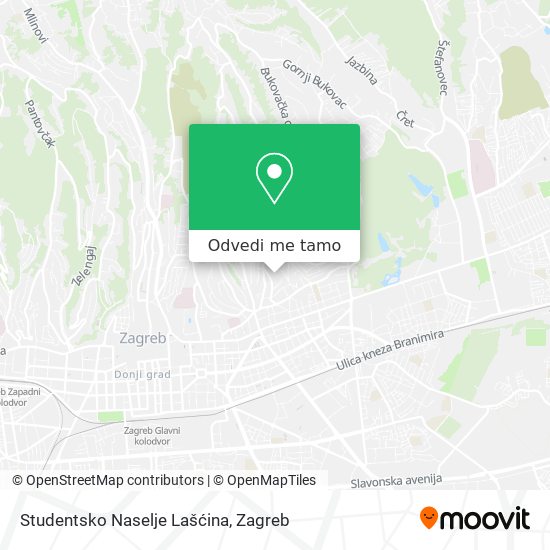 Karta Studentsko Naselje Lašćina