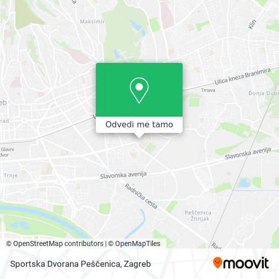Karta Sportska Dvorana Peščenica