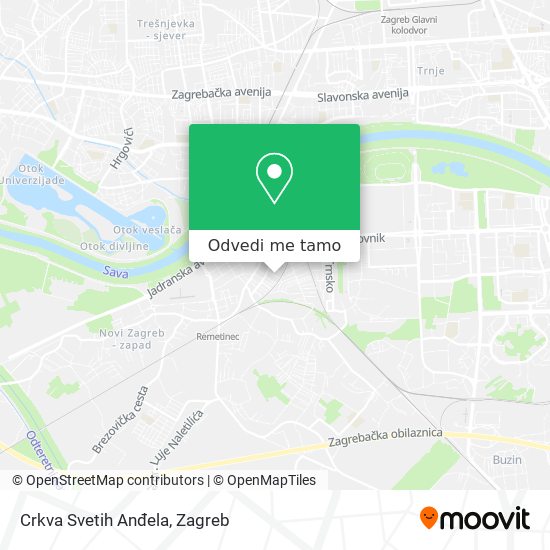 Karta Crkva Svetih Anđela