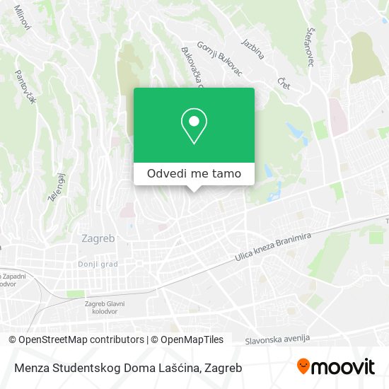 Karta Menza Studentskog Doma Lašćina