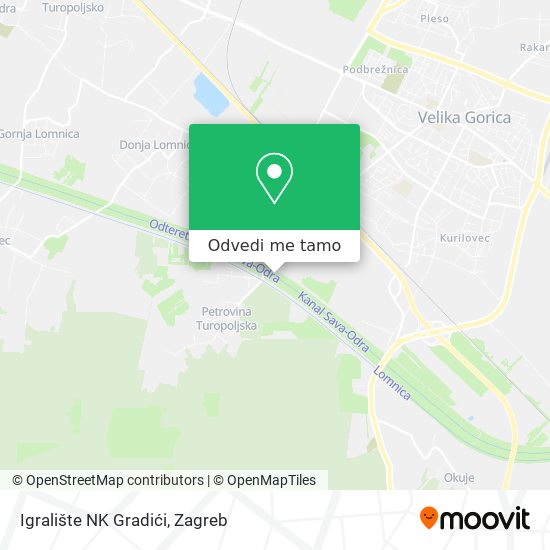 Karta Igralište NK Gradići