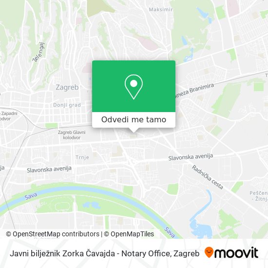 Karta Javni bilježnik Zorka Čavajda - Notary Office