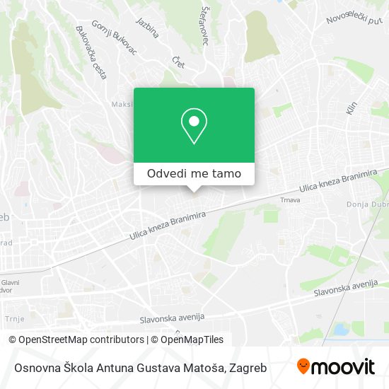 Karta Osnovna Škola Antuna Gustava Matoša