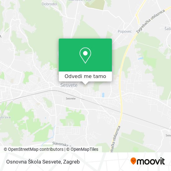 Karta Osnovna Škola Sesvete