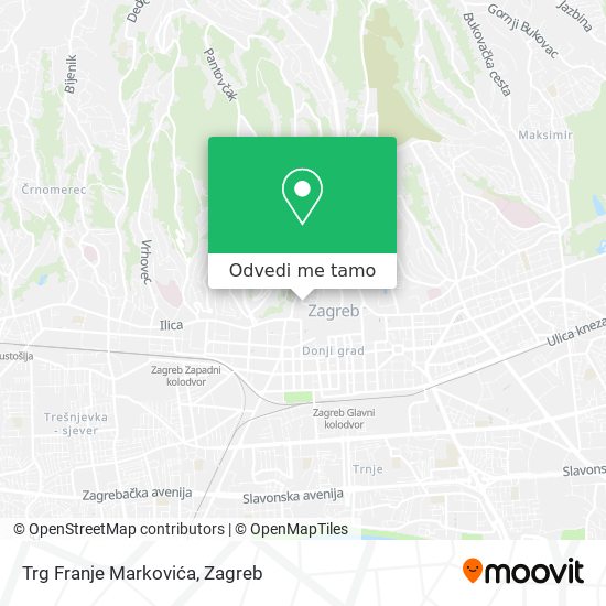 Karta Trg Franje Markovića