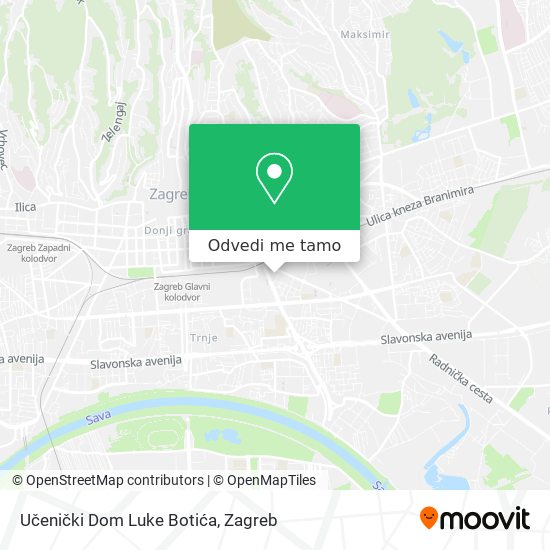 Karta Učenički Dom Luke Botića
