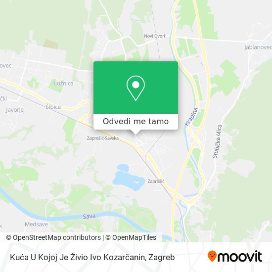 Karta Kuća U Kojoj Je Živio Ivo Kozarčanin