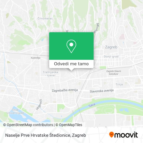 Karta Naselje Prve Hrvatske Štedionice