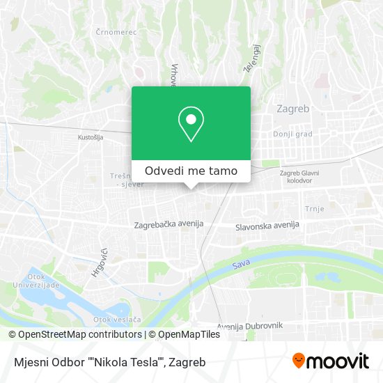 Karta Mjesni Odbor ""Nikola Tesla""