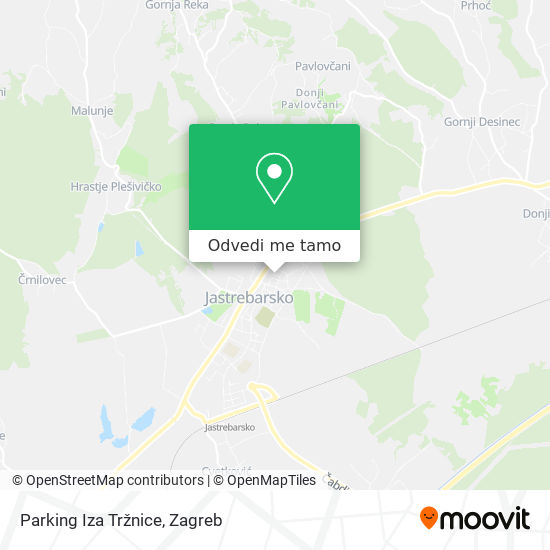 Karta Parking Iza Tržnice