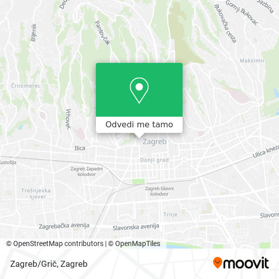 Karta Zagreb/Grič