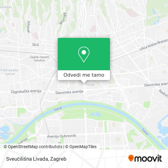 Karta Sveučilišna Livada