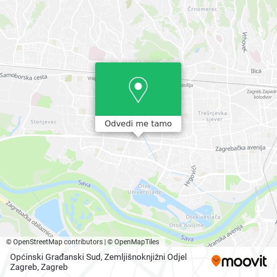 Karta Općinski Građanski Sud, Zemljišnoknjižni Odjel Zagreb