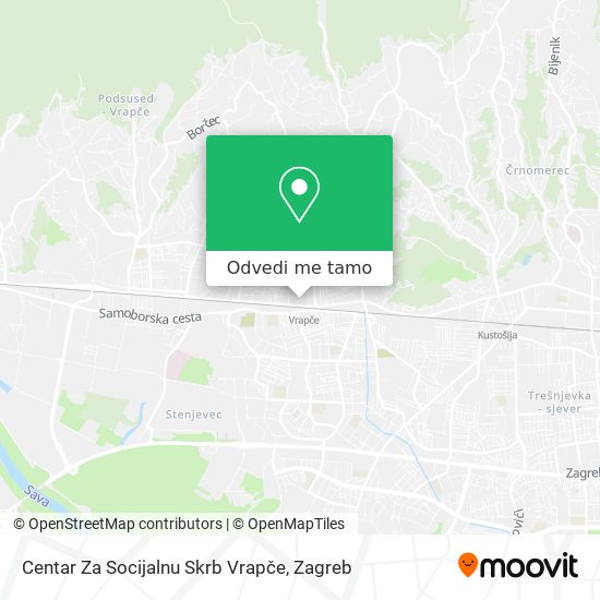 Karta Centar Za Socijalnu Skrb Vrapče