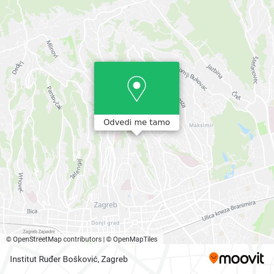 Karta Institut Ruđer Bošković