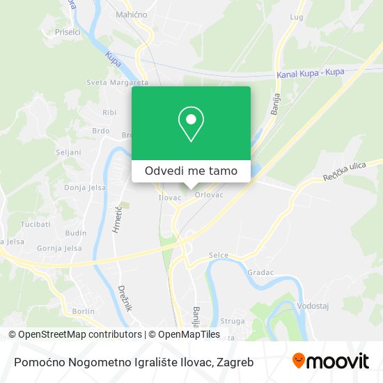 Karta Pomoćno Nogometno Igralište Ilovac