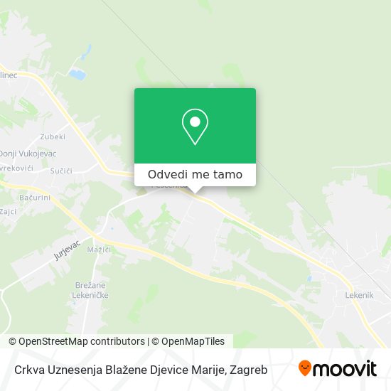 Karta Crkva Uznesenja Blažene Djevice Marije