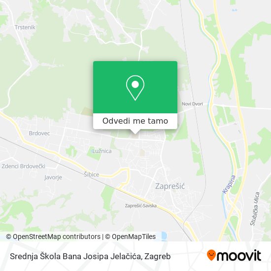 Karta Srednja Škola Bana Josipa Jelačića