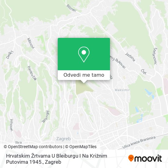 Karta Hrvatskim Žrtvama U Bleiburgu I Na Križnim Putovima 1945.