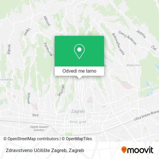Karta Zdravstveno Učilište Zagreb