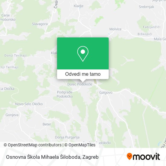 Karta Osnovna Škola Mihaela Šiloboda