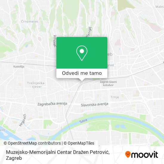 Karta Muzejsko-Memorijalni Centar Dražen Petrović