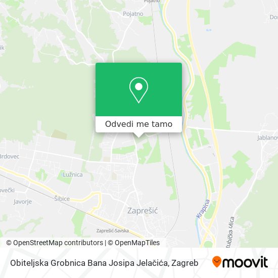 Karta Obiteljska Grobnica Bana Josipa Jelačića