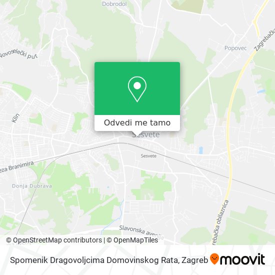 Karta Spomenik Dragovoljcima Domovinskog Rata