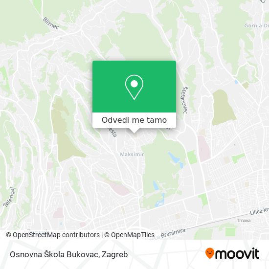 Karta Osnovna Škola Bukovac