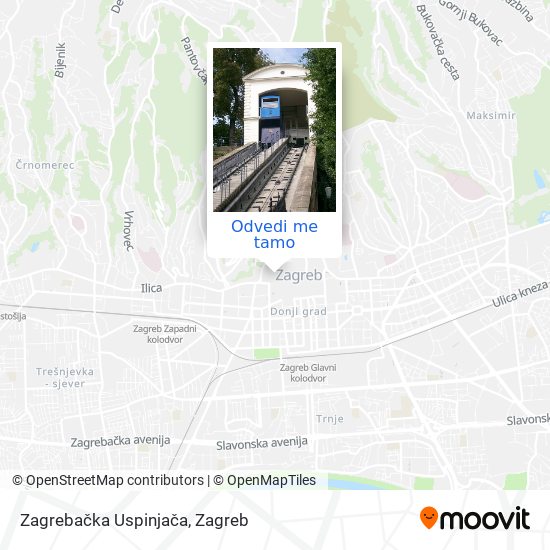 Karta Zagrebačka Uspinjača