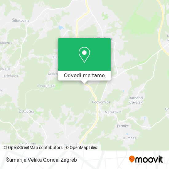 Karta Šumarija Velika Gorica