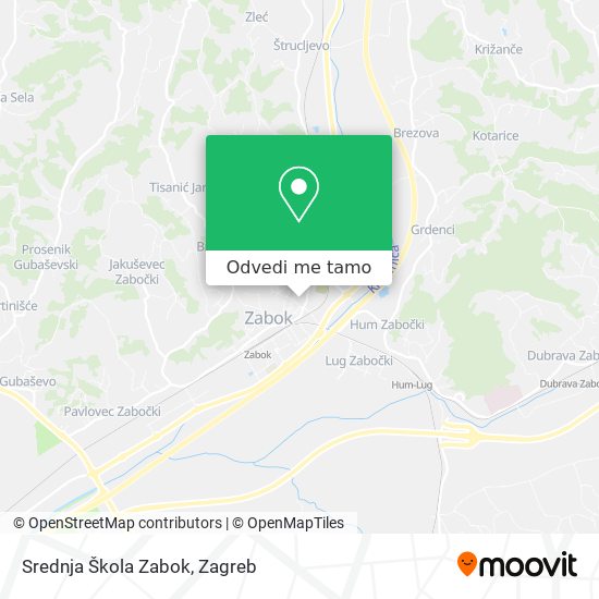Karta Srednja Škola Zabok
