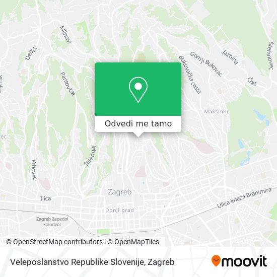 Karta Veleposlanstvo Republike Slovenije