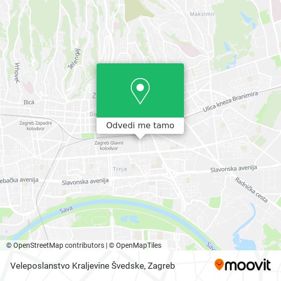 Karta Veleposlanstvo Kraljevine Švedske