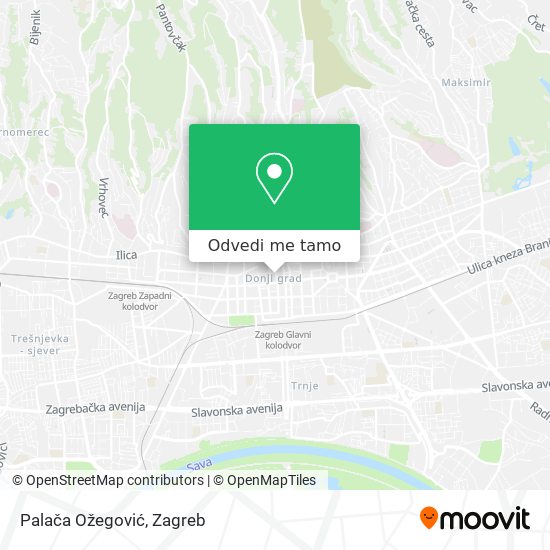 Karta Palača Ožegović