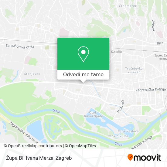 Karta Župa Bl. Ivana Merza