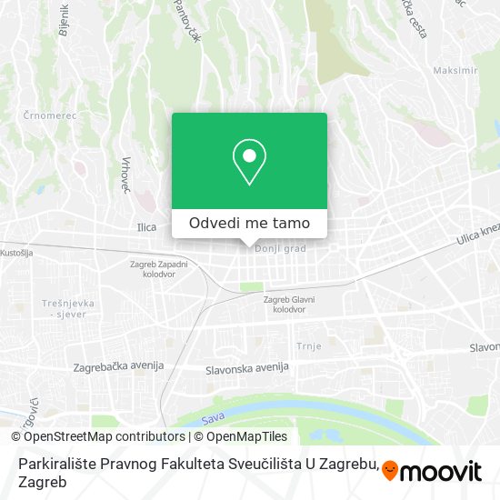 Karta Parkiralište Pravnog Fakulteta Sveučilišta U Zagrebu