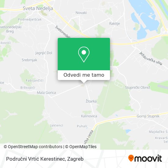 Karta Područni Vrtić Kerestinec