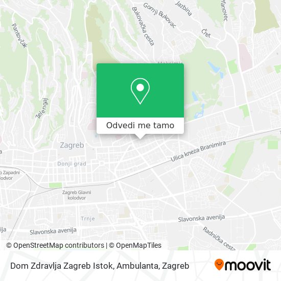 Karta Dom Zdravlja Zagreb Istok, Ambulanta