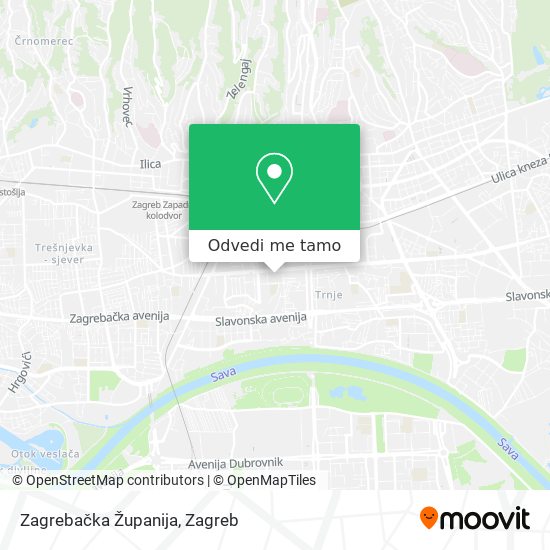 Karta Zagrebačka Županija