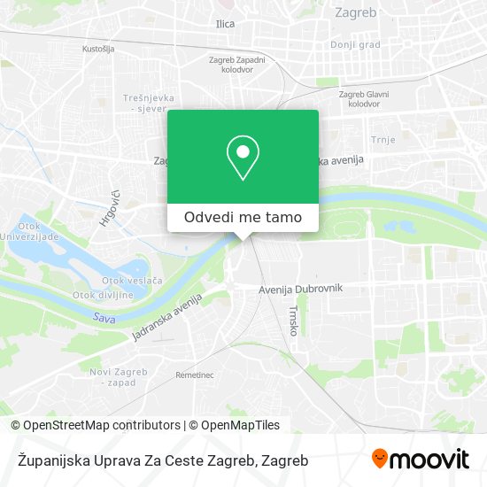 Karta Županijska Uprava Za Ceste Zagreb