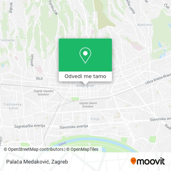 Karta Palača Medaković