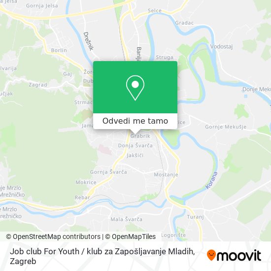 Karta Job club For Youth / klub za Zapošljavanje Mladih