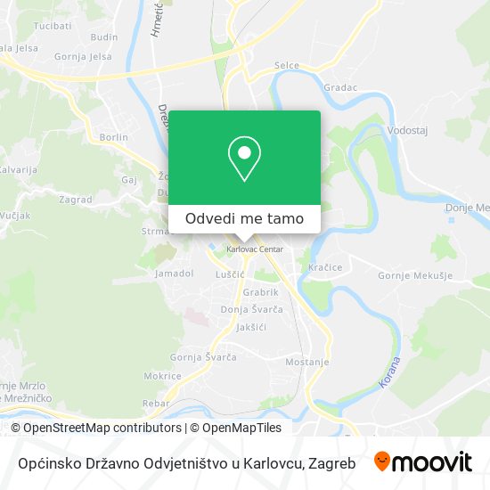 Karta Općinsko Državno Odvjetništvo u Karlovcu