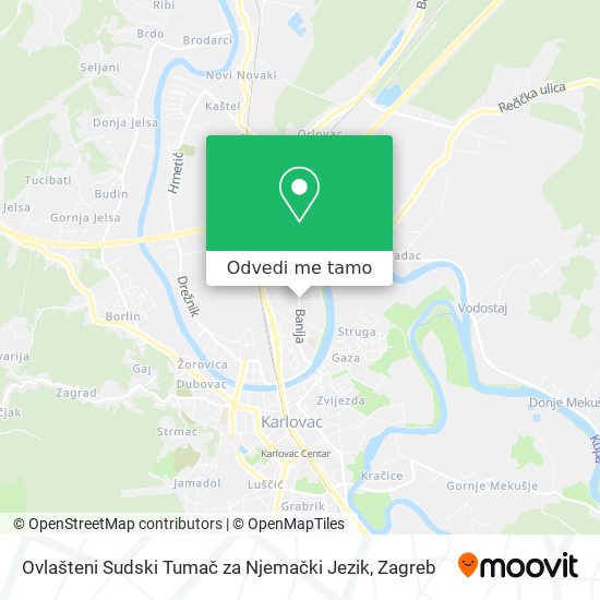 Karta Ovlašteni Sudski Tumač za Njemački Jezik