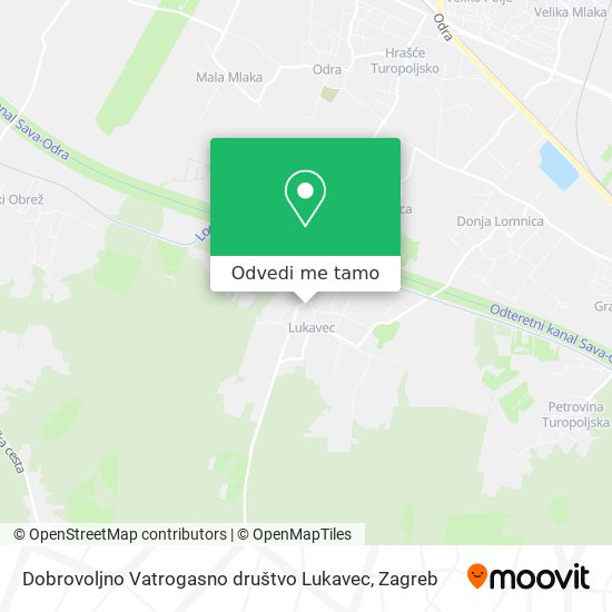 Karta Dobrovoljno Vatrogasno društvo Lukavec