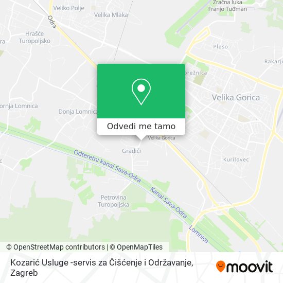 Karta Kozarić Usluge -servis za Čišćenje i Održavanje