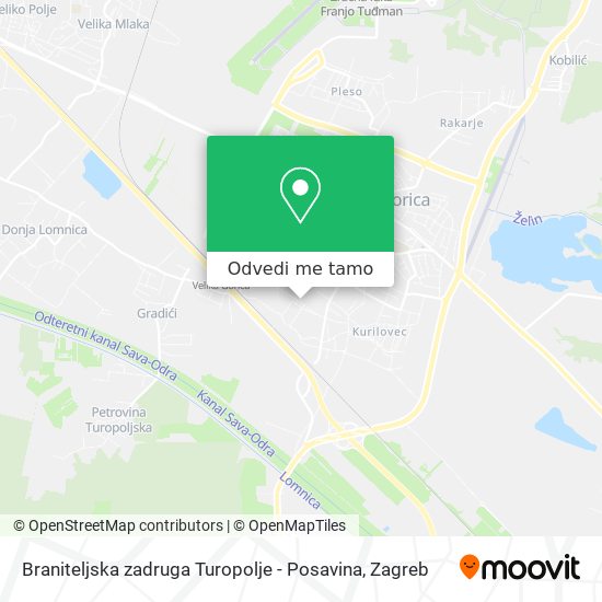 Karta Braniteljska zadruga Turopolje - Posavina