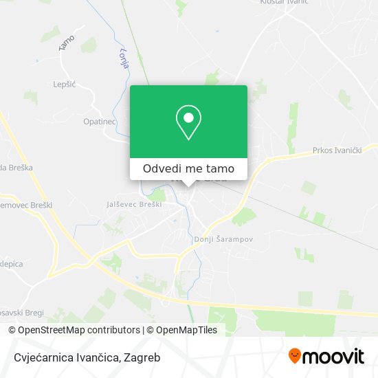 Karta Cvjećarnica Ivančica